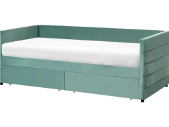 Daybed med opbevaring Velour MARRAY 90 x 200 cm Mintgrøn