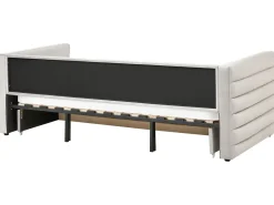 Daybed med opbevaring Velour MEUDON 90 x 200 cm Grå