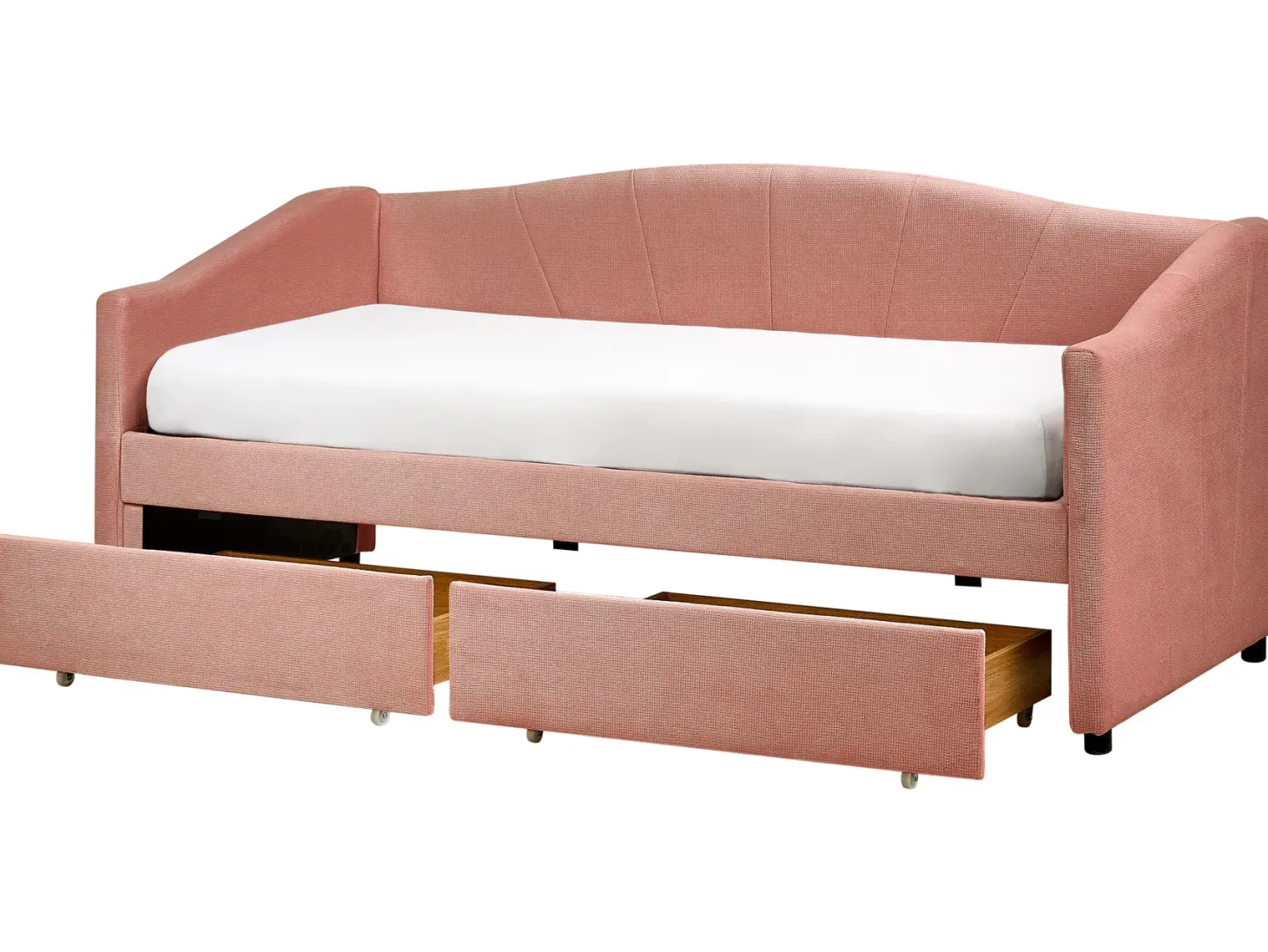 Daybed med opbevaring VITTEL 90 x 200 cm Lyserød