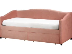 Daybed med opbevaring VITTEL 90 x 200 cm Lyserød