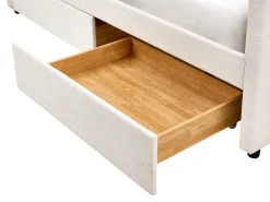 Daybed med opbevaring VITTEL 90 x 200 cm Lys Beige
