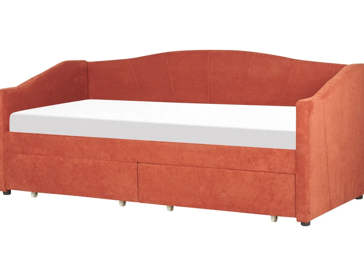 Daybed med opbevaring VITTEL 90 x 200 cm Rød