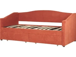 Daybed med opbevaring VITTEL 90 x 200 cm Rød