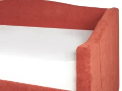 Daybed med opbevaring VITTEL 90 x 200 cm Rød