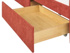 Daybed med opbevaring VITTEL 90 x 200 cm Rød