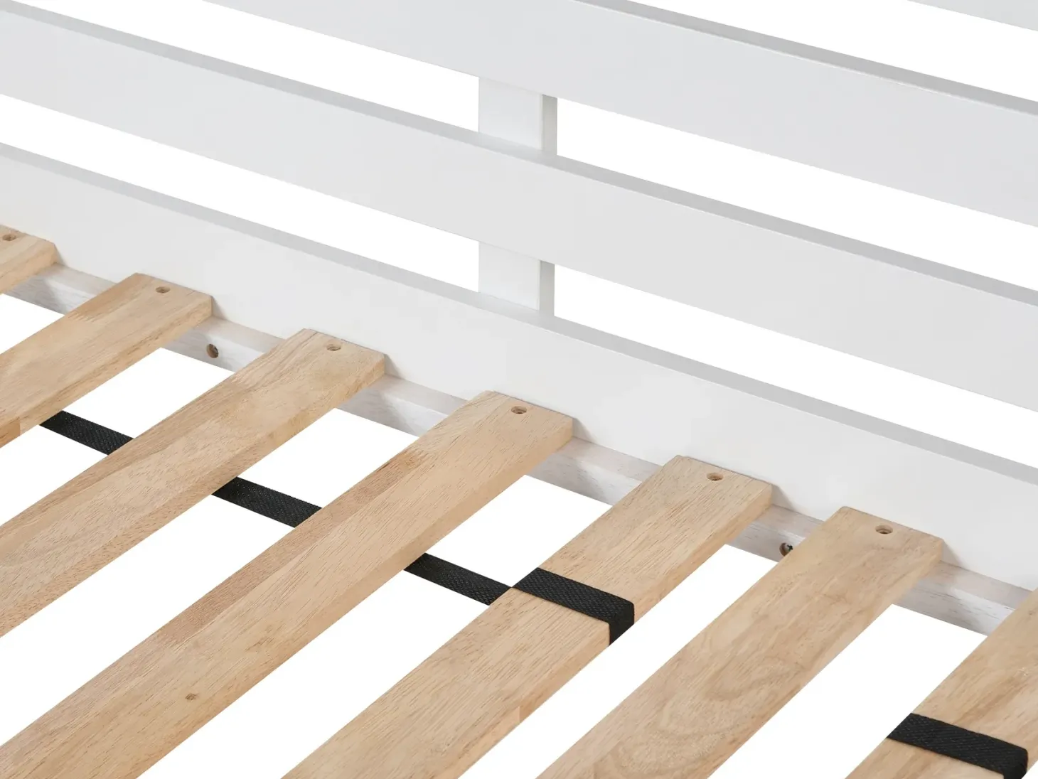 Daybed Træ THEZA 90 x 200 cm Hvid