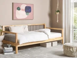Daybed Træ TRICOT 90 x 200 cm Lysebrun