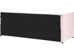 Daybed Velour LISIEUX 90 x 200 cm Pastellrosa