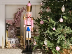 Dekorativ figur TROSAAN Nøddeknækker 90 cm Lyserød