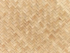 Dekorativ bakke CALAYAN Rattan Beige
