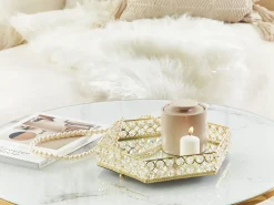 Dekorativ bakke VATAN Glas Guld