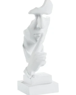 Dekorativ figur Ansigt RAAHE Hvid