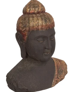 Dekorativ figur Buddha CARUM Keramik Sort
