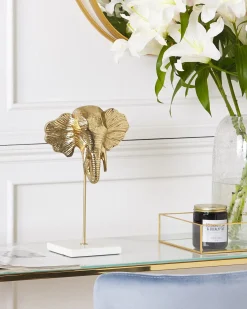 Dekorativ figur Elefant KASO Metal Guld