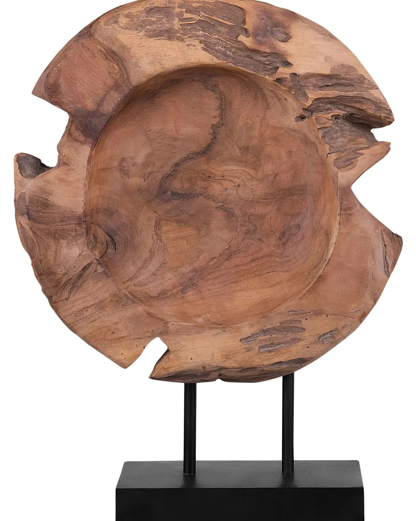 Dekorativ figur Fisk PLAICE FISH Teaktræ Brun