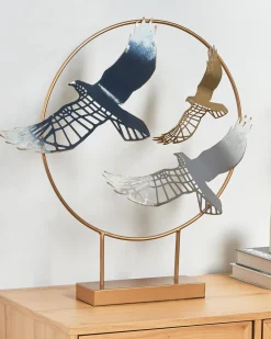 Dekorativ figur Fugl SAMARIUM Metal Guld