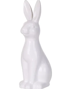 Dekorativ figur Kanin PAIMPOL Keramik Hvid