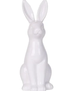 Dekorativ figur Kanin PAIMPOL Keramik Hvid