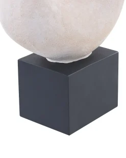 Dekorativ figur KAVALA Keramik Cremehvid
