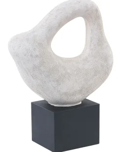 Dekorativ figur KAVALA Keramik Cremehvid