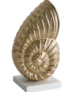 Dekorativ figur Muslingeskal TULJE Metal Guld