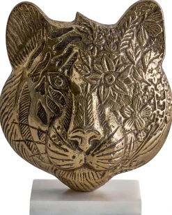 Dekorativ figur Tiger BROVA Metal Guld