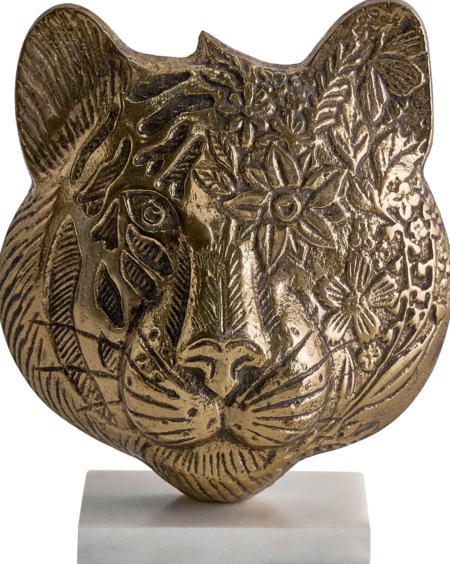 Dekorativ figur Tiger BROVA Metal Guld