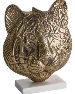 Dekorativ figur Tiger BROVA Metal Guld