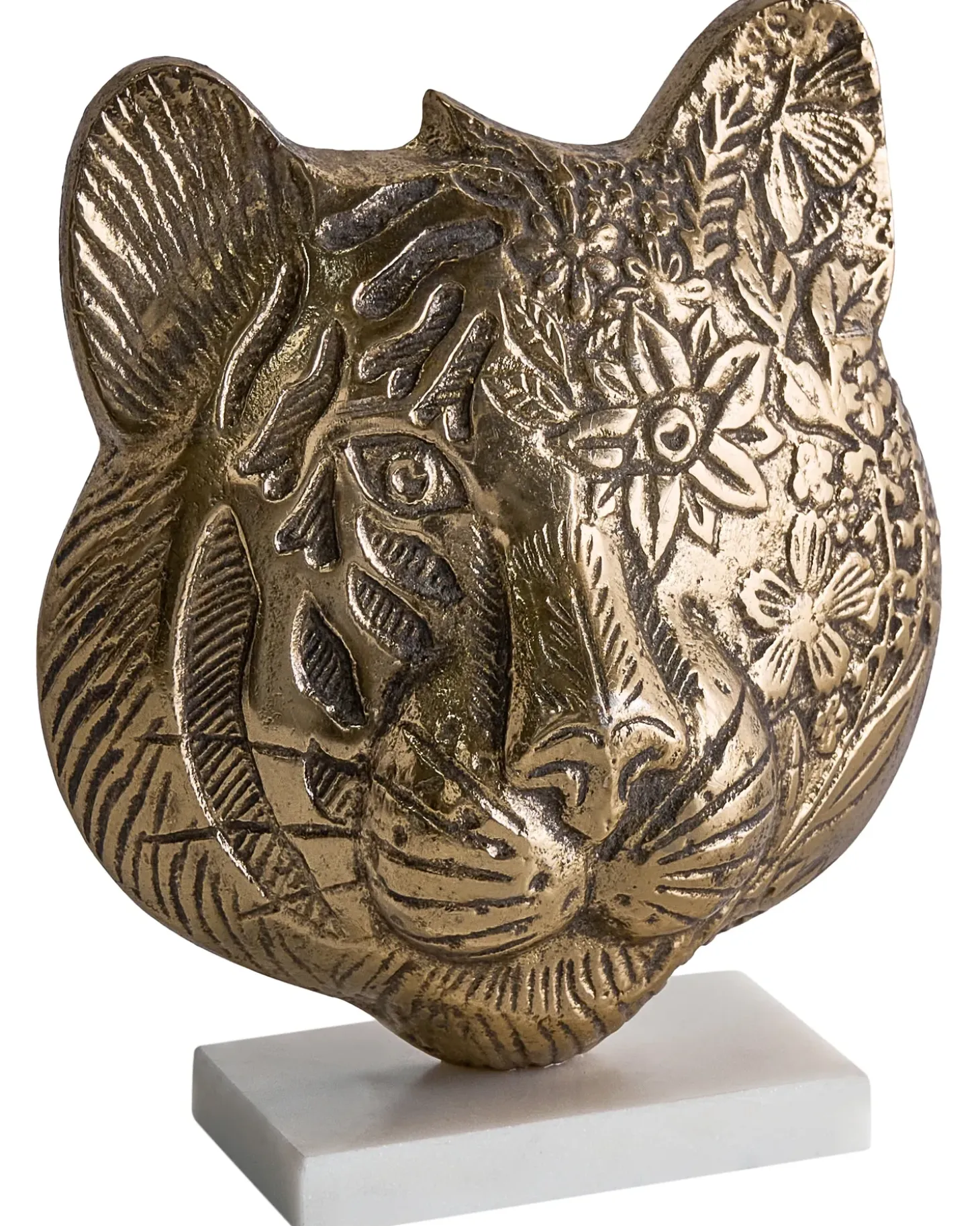 Dekorativ figur Tiger BROVA Metal Guld
