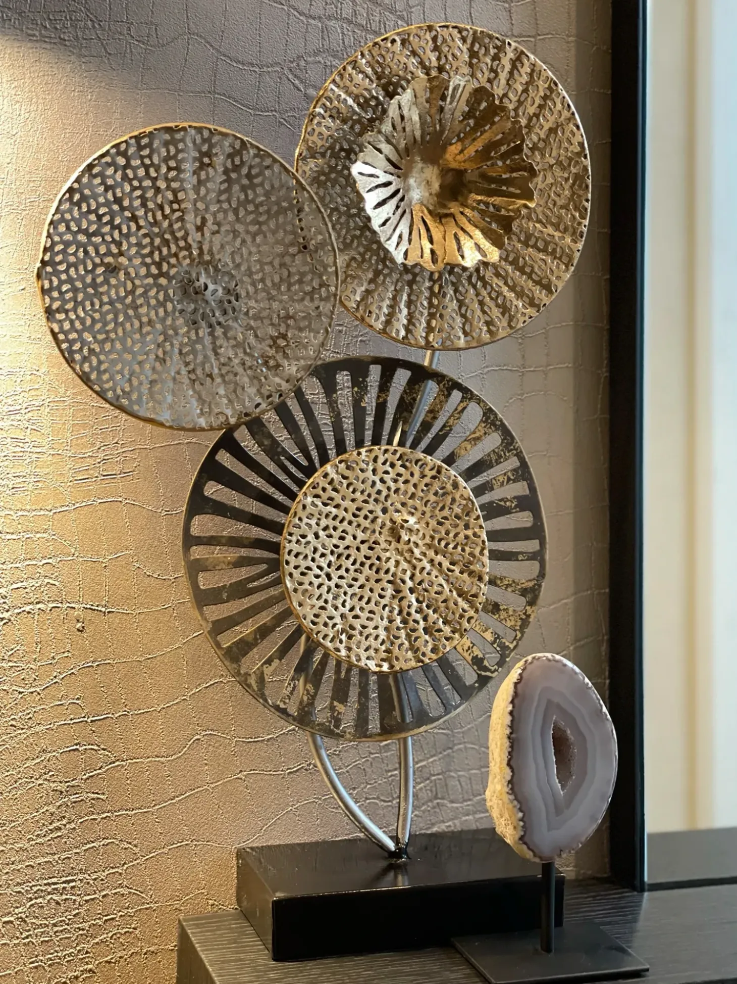 Dekorativ figur URANIUM Metal Sølv