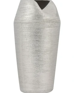 Dekovase APAMEA Stentøj 33 cm Sølv