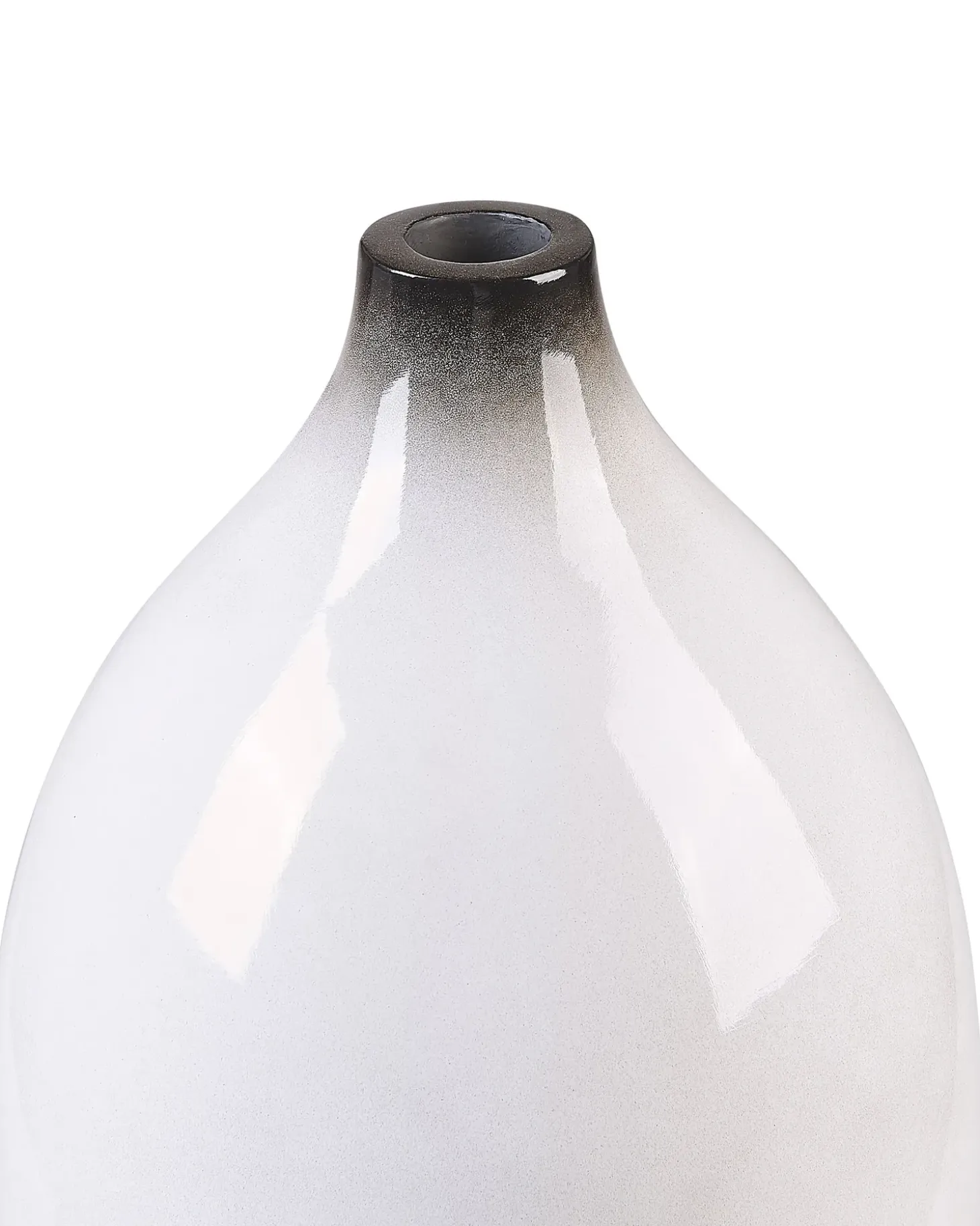 Dekovase BAEZA Keramik 36 cm Hvid