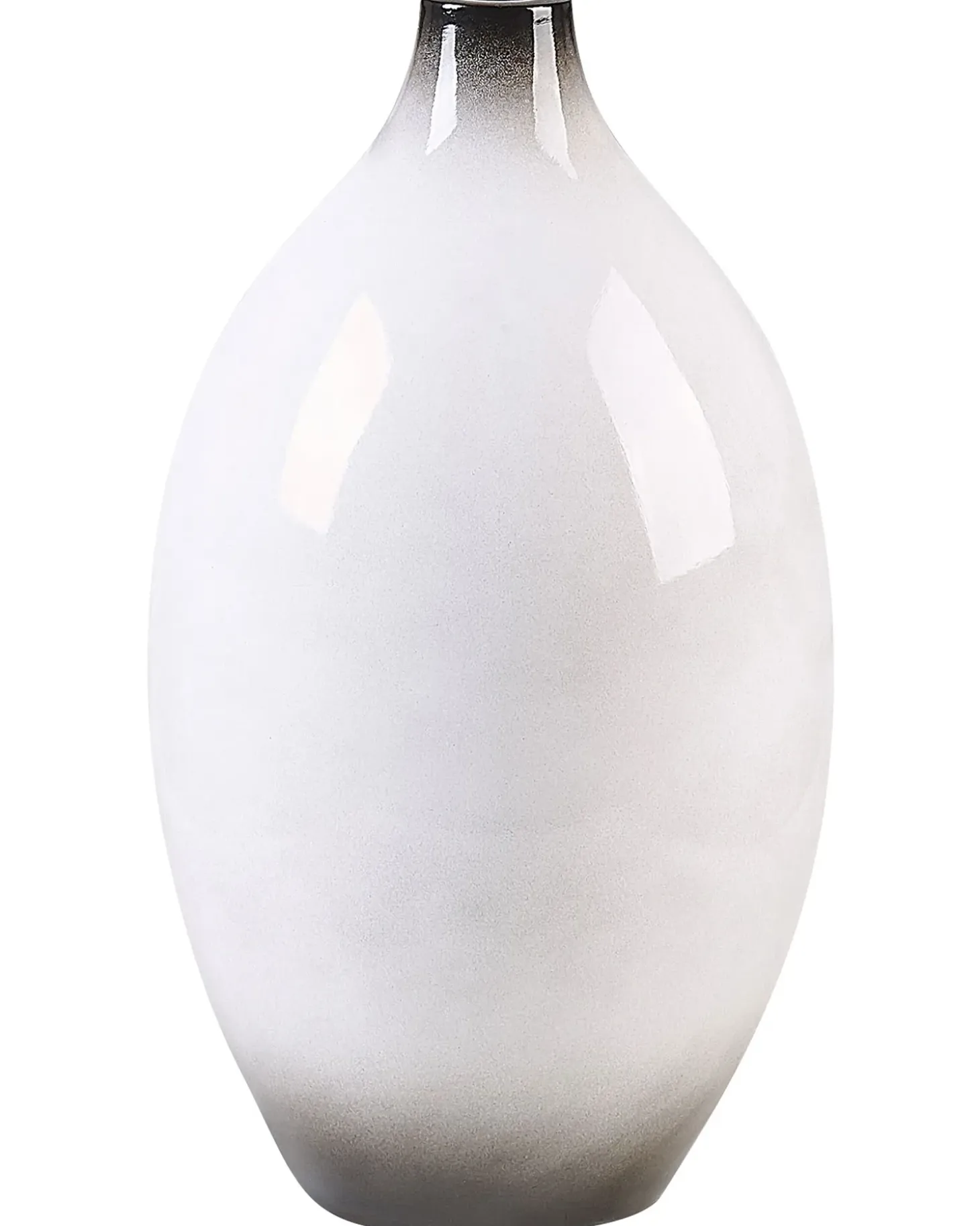 Dekovase BAEZA Keramik 36 cm Hvid
