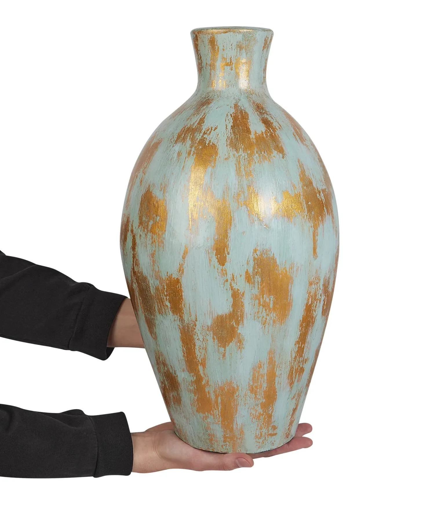 Dekovase DIKAJA Keramik 45 cm Blå