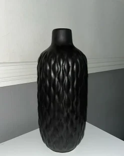 Dekovase EMAR Stentøj 31 cm Sort