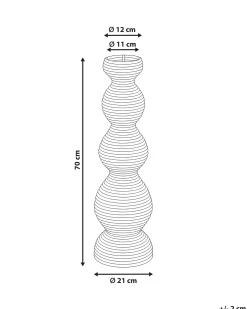 Dekovase GERACE Rattan 70 cm Naturlig