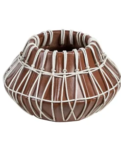 Dekovase KLUET Keramik 22 cm Brun