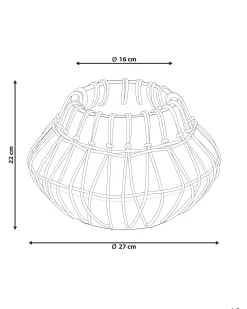 Dekovase KLUET Keramik 22 cm Brun