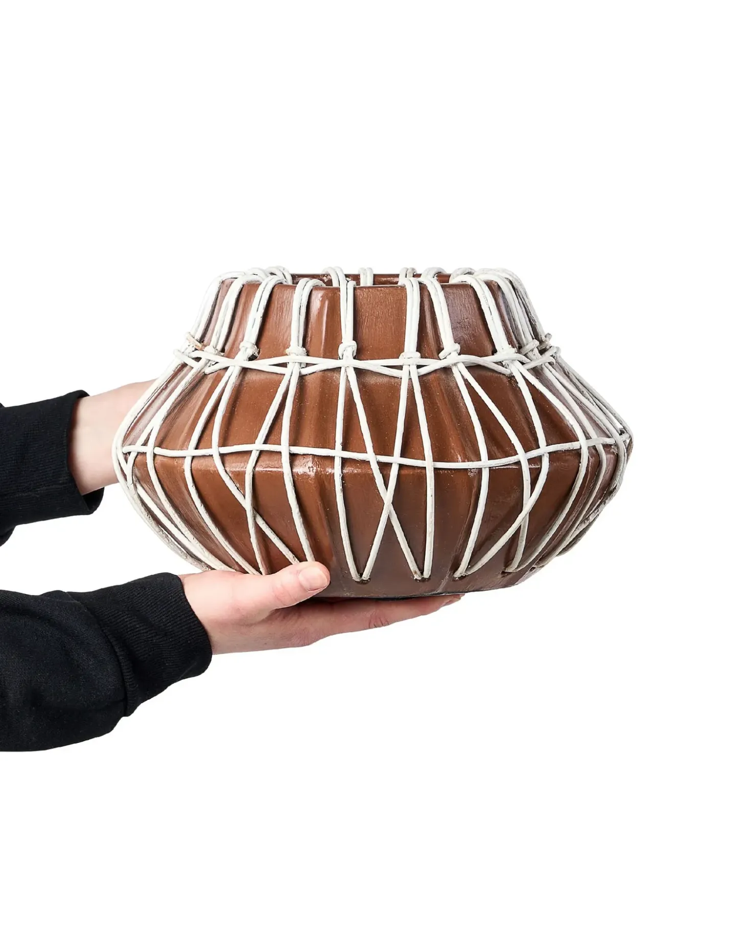 Dekovase KLUET Keramik 22 cm Brun