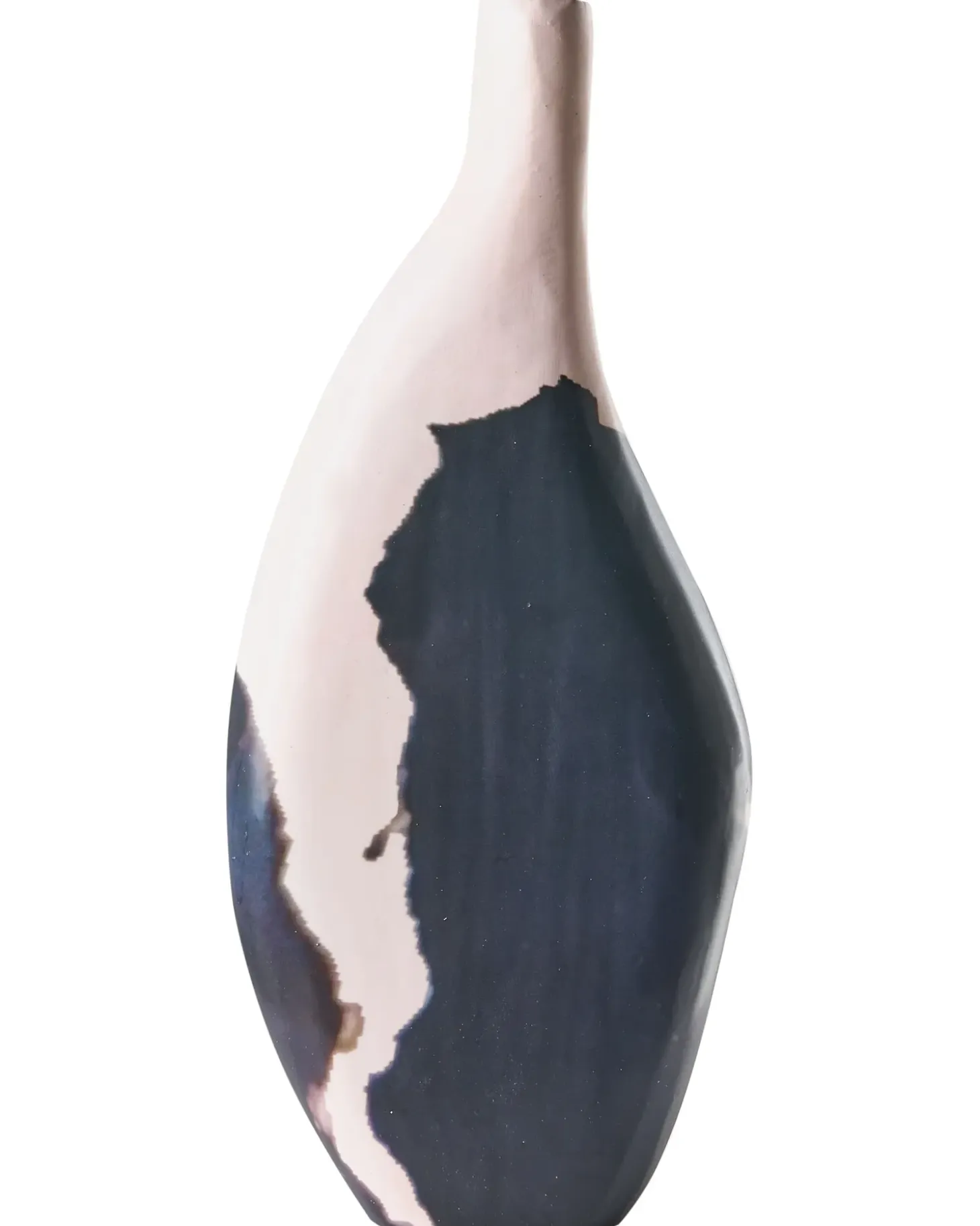 Dekovase LAGOS Mangotræ 40 cm Sort/beige