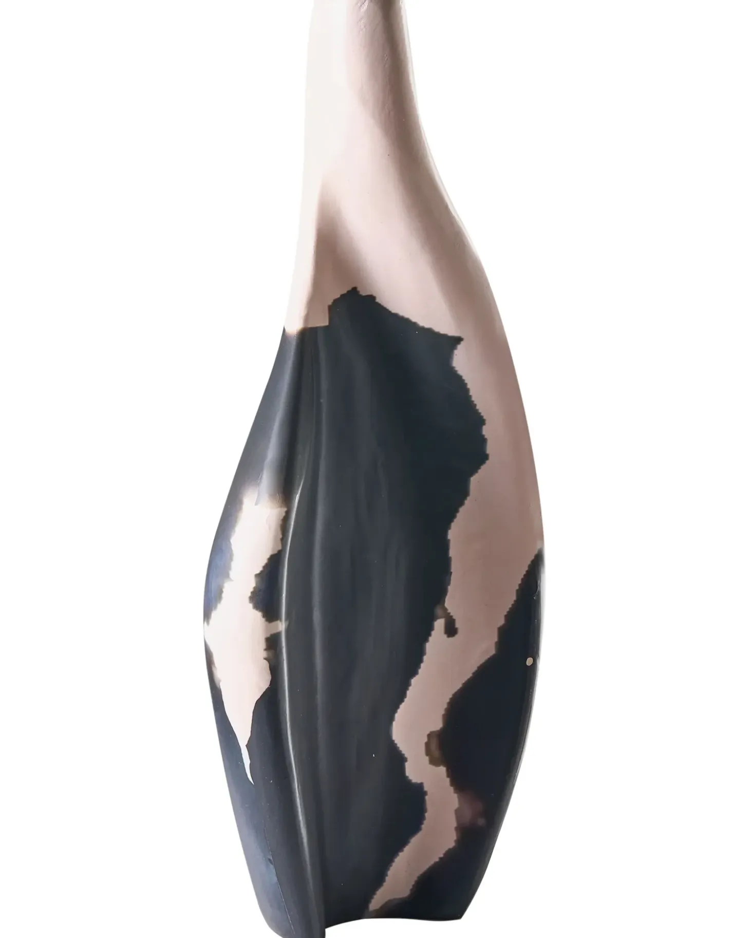 Dekovase LAGOS Mangotræ 40 cm Sort/beige