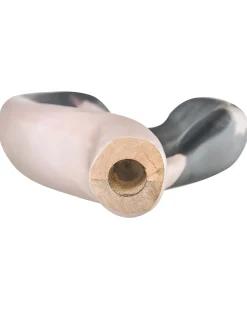 Dekovase LAGOS Mangotræ 40 cm Sort/beige