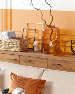 Dekovase MIRCHI Glas 41 cm Orange