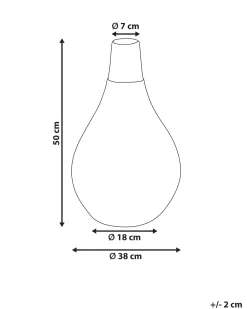 Dekovase OMBILIN Keramik 50 cm Hvid