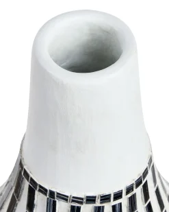 Dekovase OMBILIN Keramik 50 cm Hvid