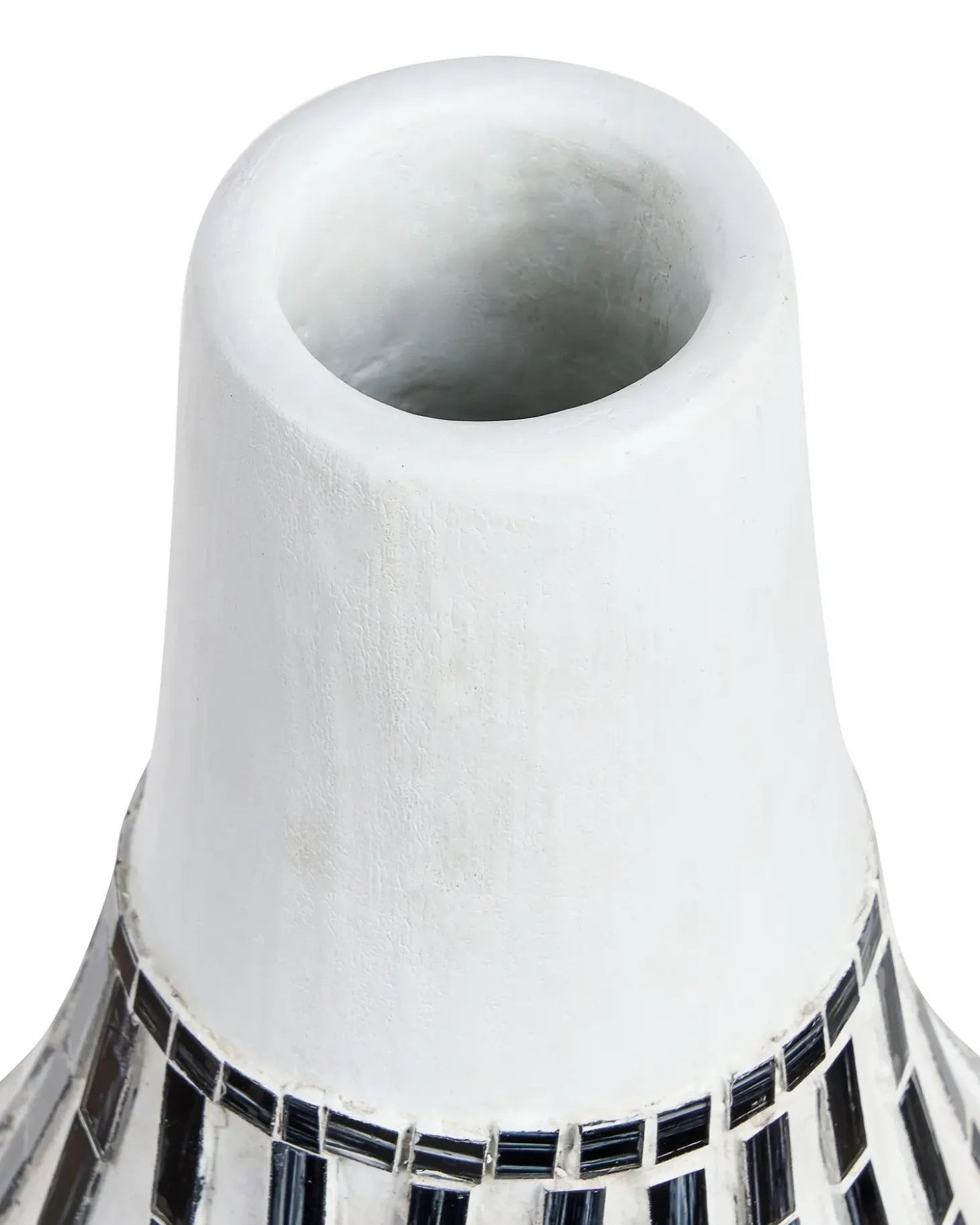 Dekovase OMBILIN Keramik 50 cm Hvid