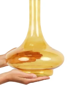 Dekovase PANEER Glas 30 cm Gul