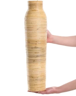 Dekovase PREMANA Rattan 55 cm Naturlig