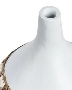 Dekovase SIMPANG Keramik 33 cm Hvid