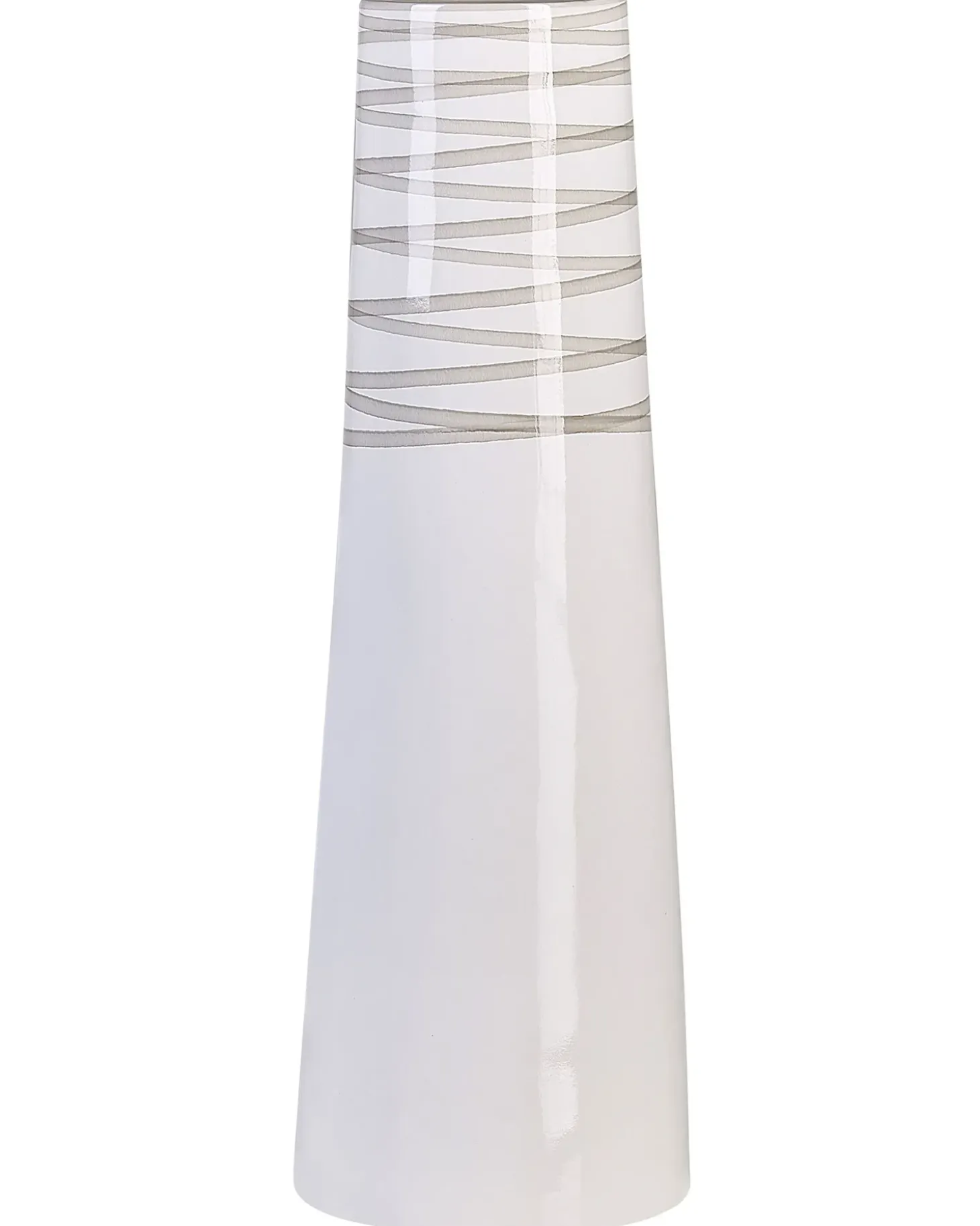 Dekovase TARRAGONA Keramik 57 cm Hvid